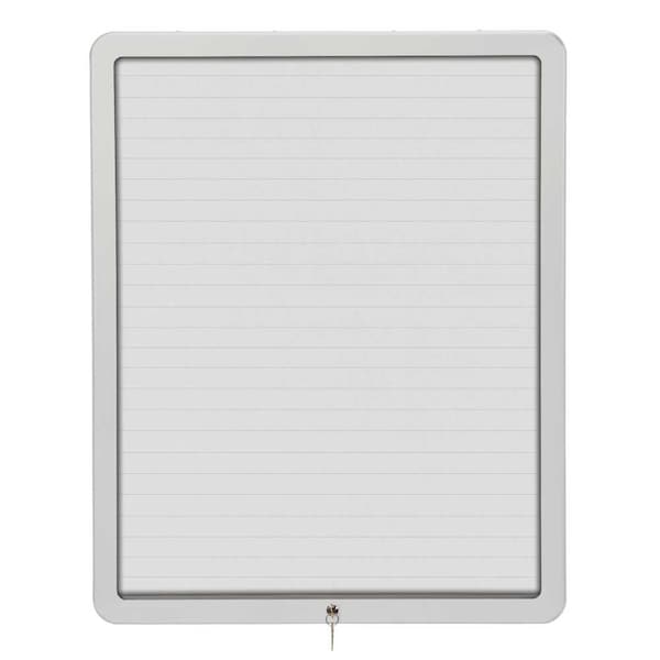 United Visual Products Sliding Door Wood Corkboard, 48"x36", Ligh UV9003OCS-LTOAK-CLOUD - main